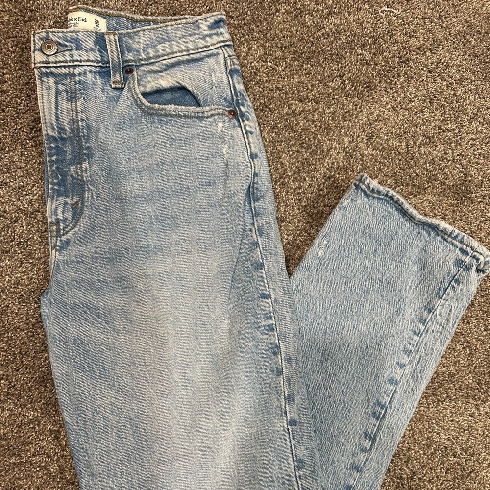 90’s Abercrombie straight ultra high rise jeans